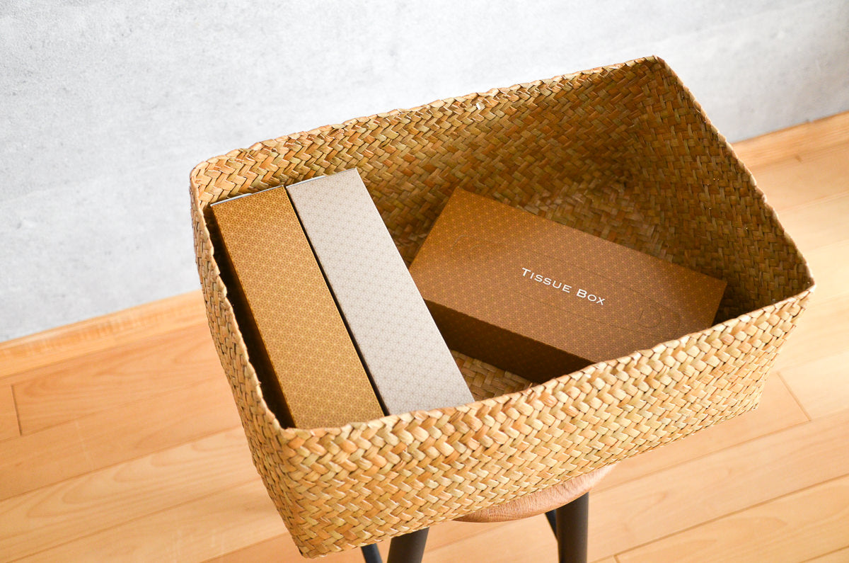 Lidded Storage Basket “Plump” / Krajood Grass / THA 3115113