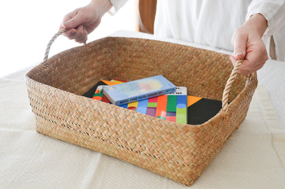 Organizing Basket with Handle (A4/B4) / Krajood Grass / THA 3115122