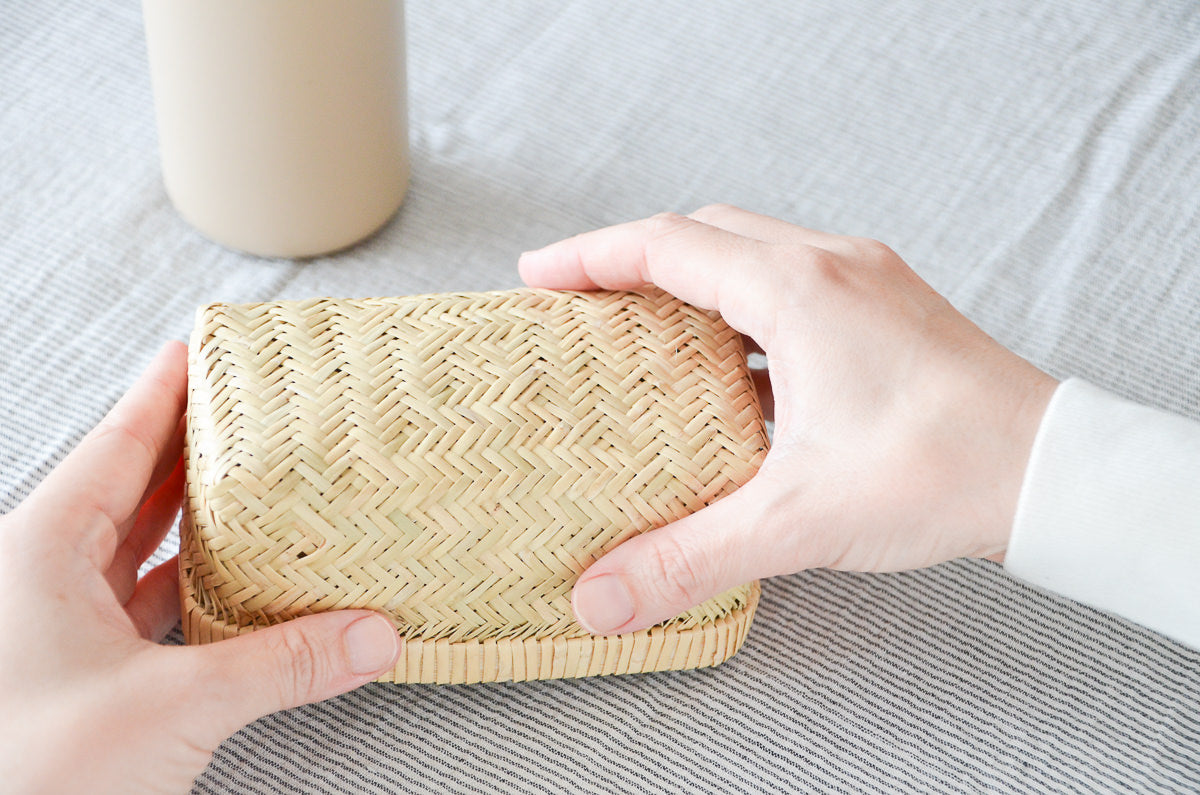 Rectangle Lunch Basket “Type B” / Suzutake Bamboo / Iwate-JPN 450815