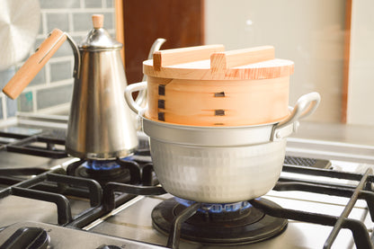Small Stepped Pot (for Mini Japanese Steamer) / Aluminum / Toyama-JPN 811120