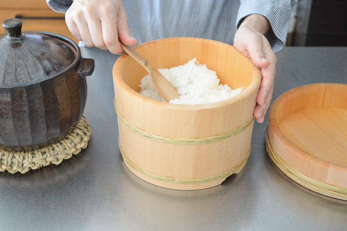 長野県/さわら　おひつ　竹タガ付　18cm・21cm・24cm・27cm　4サイズ　811116