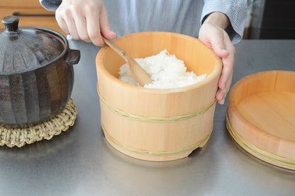 長野県/さわら　おひつ　竹タガ付　18cm・21cm・24cm・27cm　4サイズ　811116