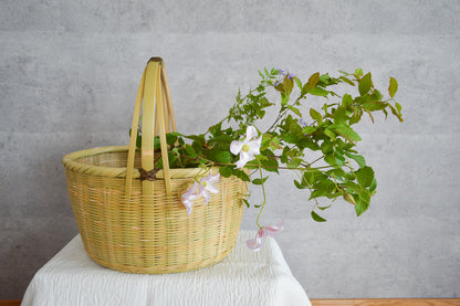 Oval Shopping Basket / Madake Bamboo / Oita-JPN 110702-2