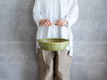 Fruit Basket with Handle / Madake Bamboo / Oita-JPN 110702-1