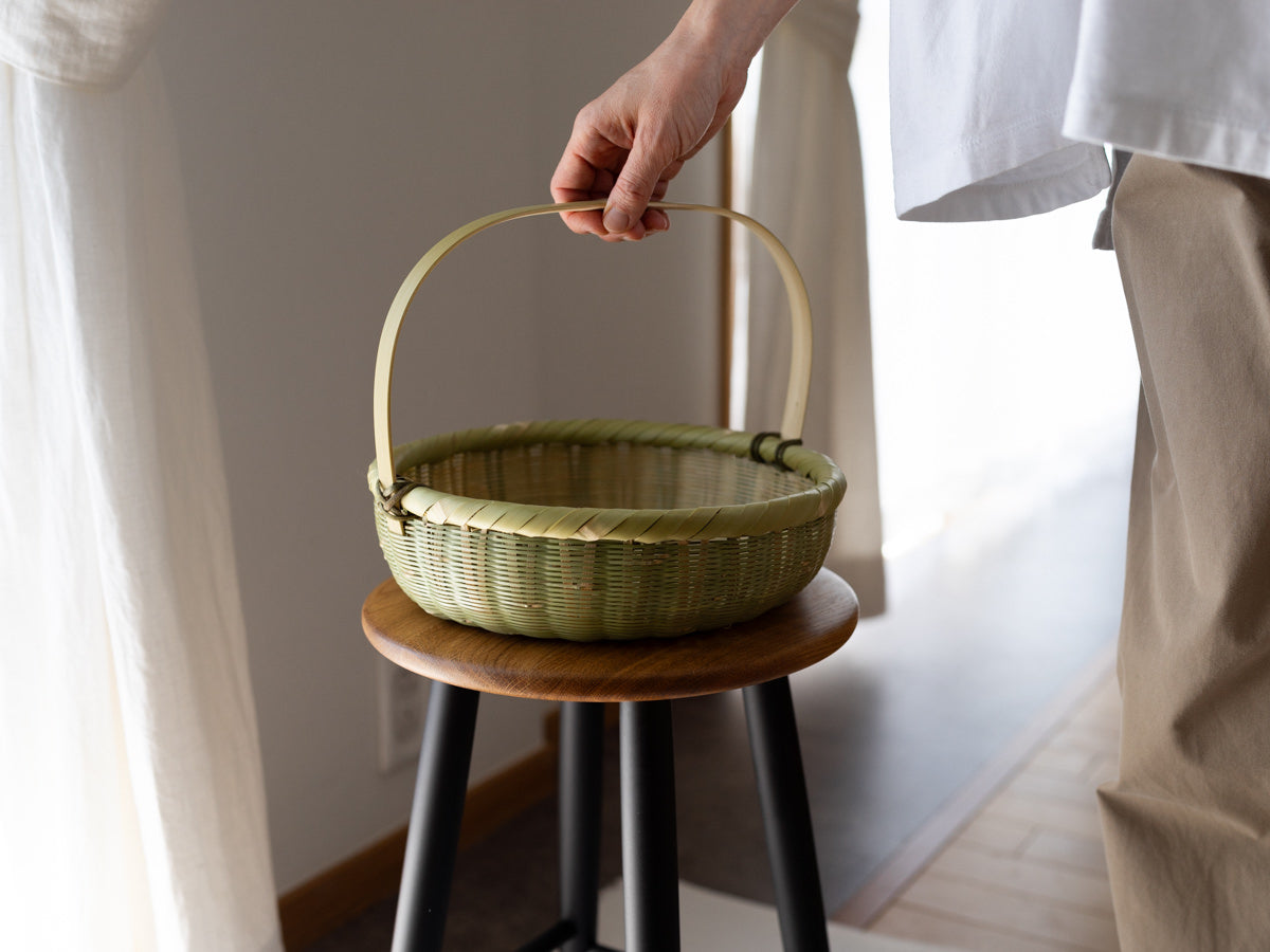 Fruit Basket with Handle / Madake Bamboo / Oita-JPN 110702-1
