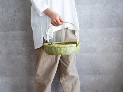 Fruit Basket with Handle / Madake Bamboo / Oita-JPN 110702-1
