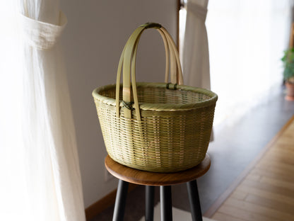 Oval Shopping Basket / Madake Bamboo / Oita-JPN 110702-2