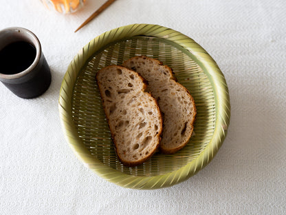 Round Bamboo Colander Tray / Madake Bamboo / Nagano-JPN 121508