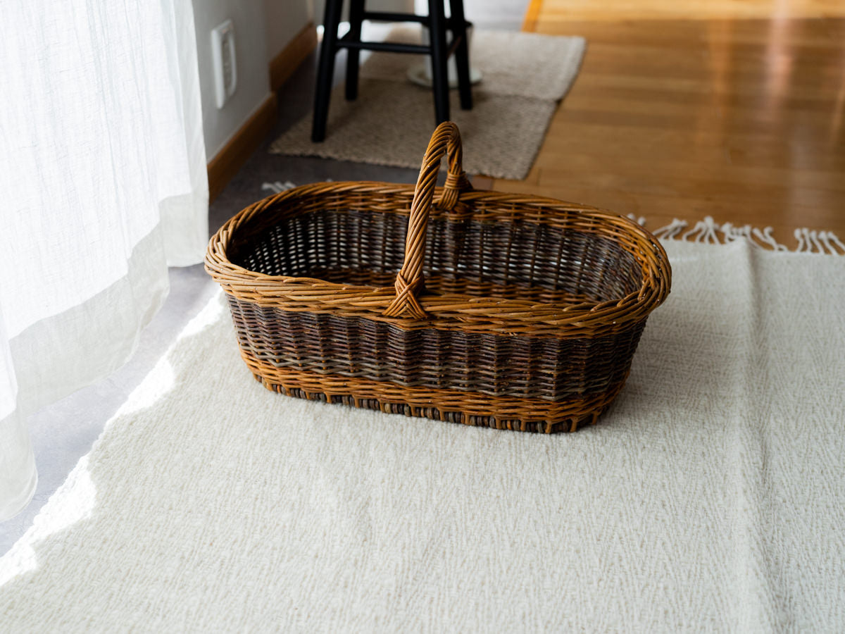 Willow oval harvest basket / やなぎのオーバルハーベストバスケット