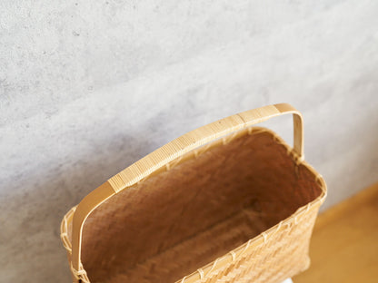 One-Handle Basket Bag / Carbonized Bamboo / Oita-JPN 850412-1