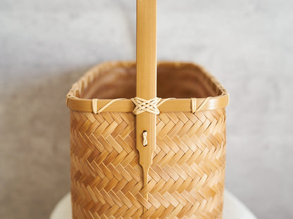 One-Handle Basket Bag / Carbonized Bamboo / Oita-JPN 850412-1
