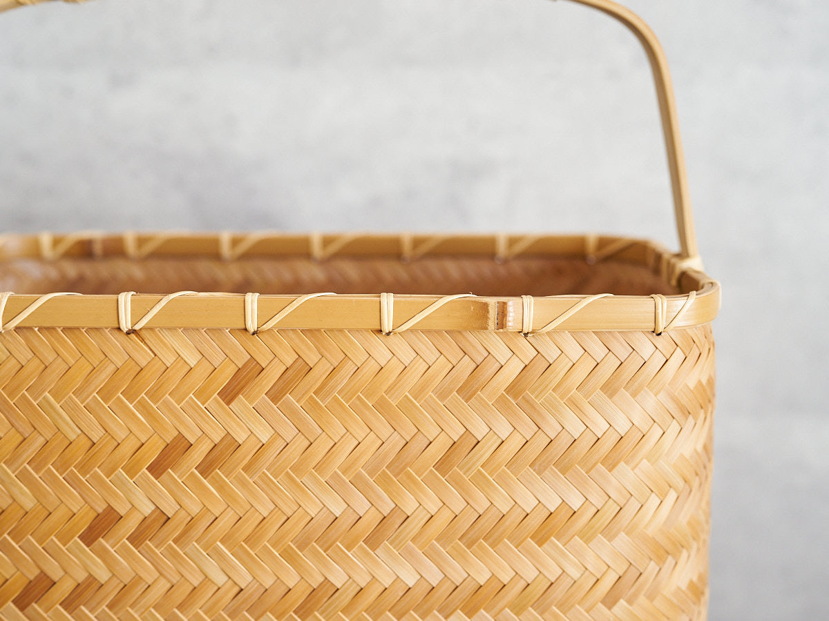 One-Handle Basket Bag / Carbonized Bamboo / Oita-JPN 850412-1