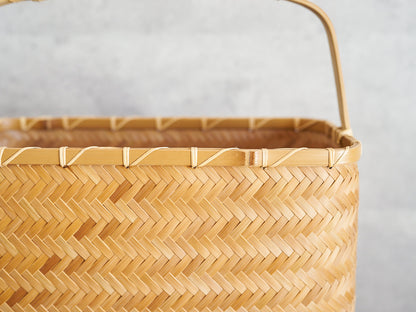 One-Handle Basket Bag / Carbonized Bamboo / Oita-JPN 850412-1