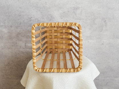 Flower Basket / Carbonized Bamboo / Oita-JPN 850422-1