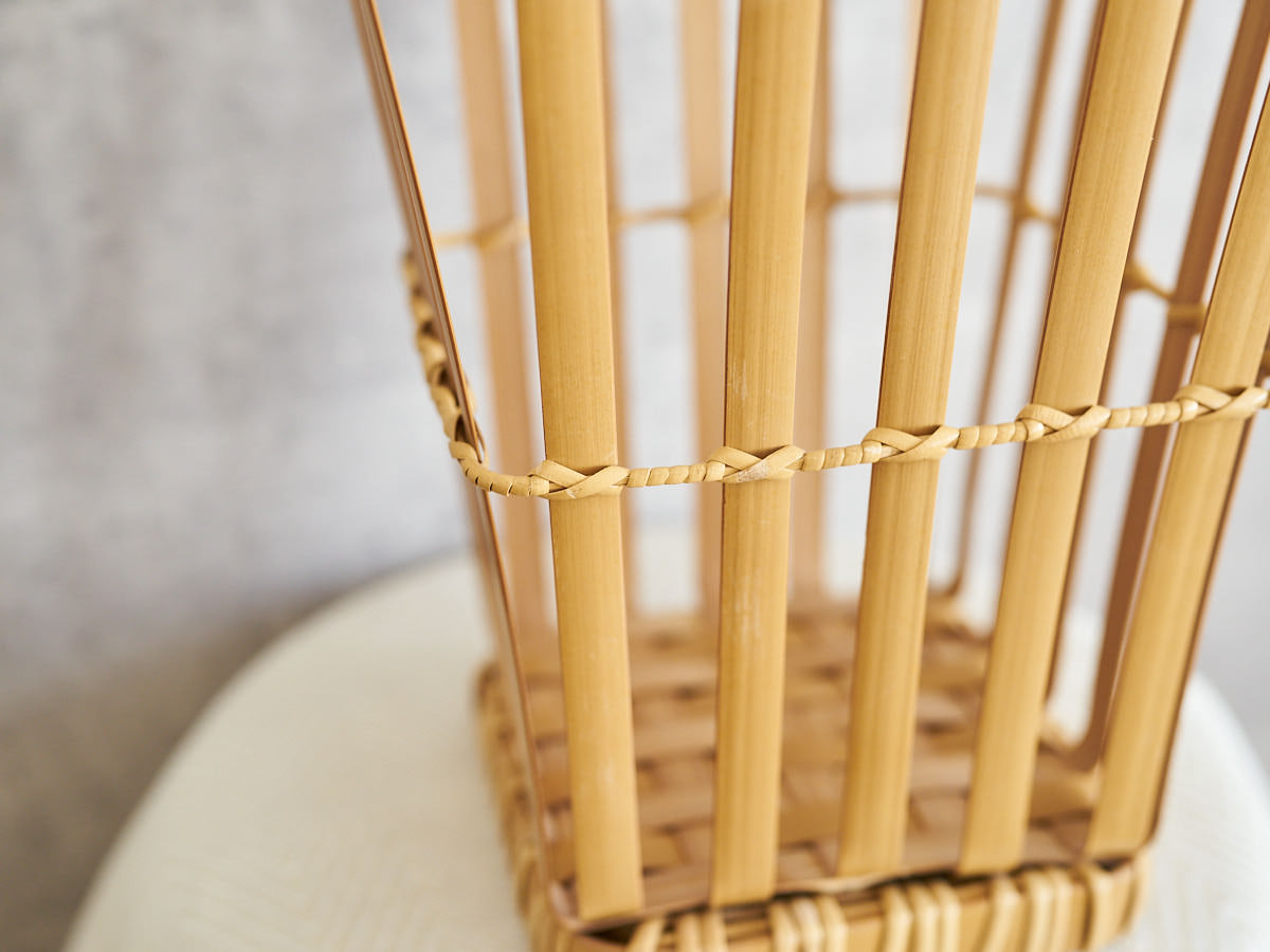 Flower Basket / Carbonized Bamboo / Oita-JPN 850422-1