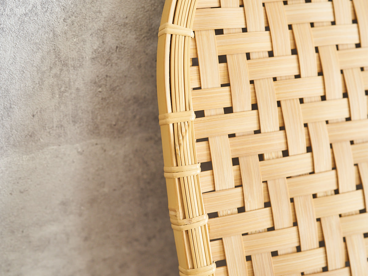 Large Plate / White Bamboo / Oita-JPN 850416-1