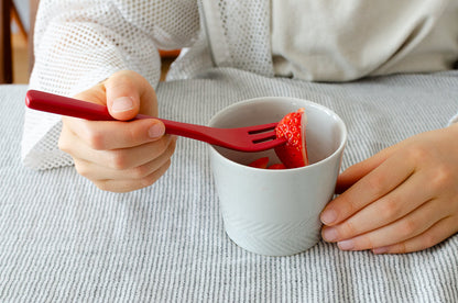 Kids Fork (Natural, Red) / Moso Bamboo / Oita-JPN 211114