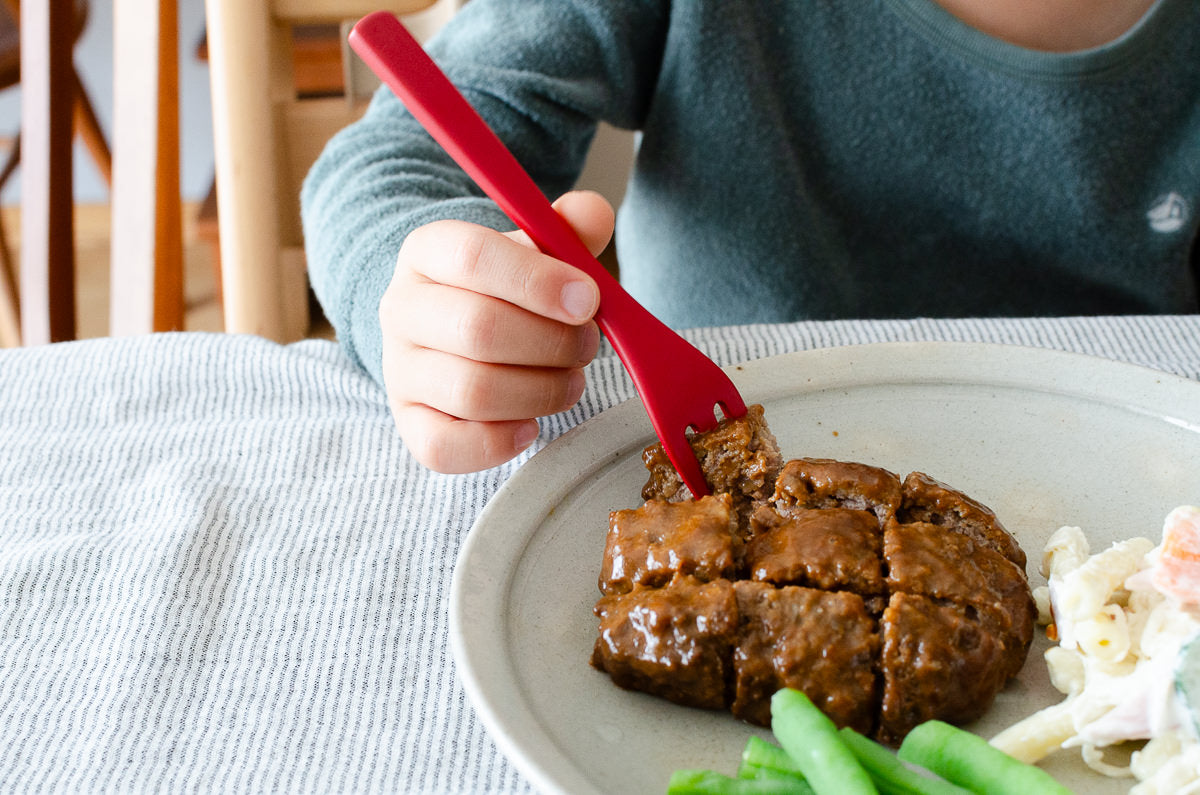 Kids Fork (Natural, Red) / Moso Bamboo / Oita-JPN 211114