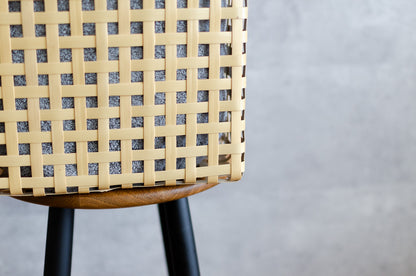 Square Basket "Yotsume Weave" / White Bamboo / Ōita-JPN 220803