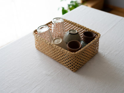 Accessory Basket / White Bamboo / Kagawa-JPN 250703