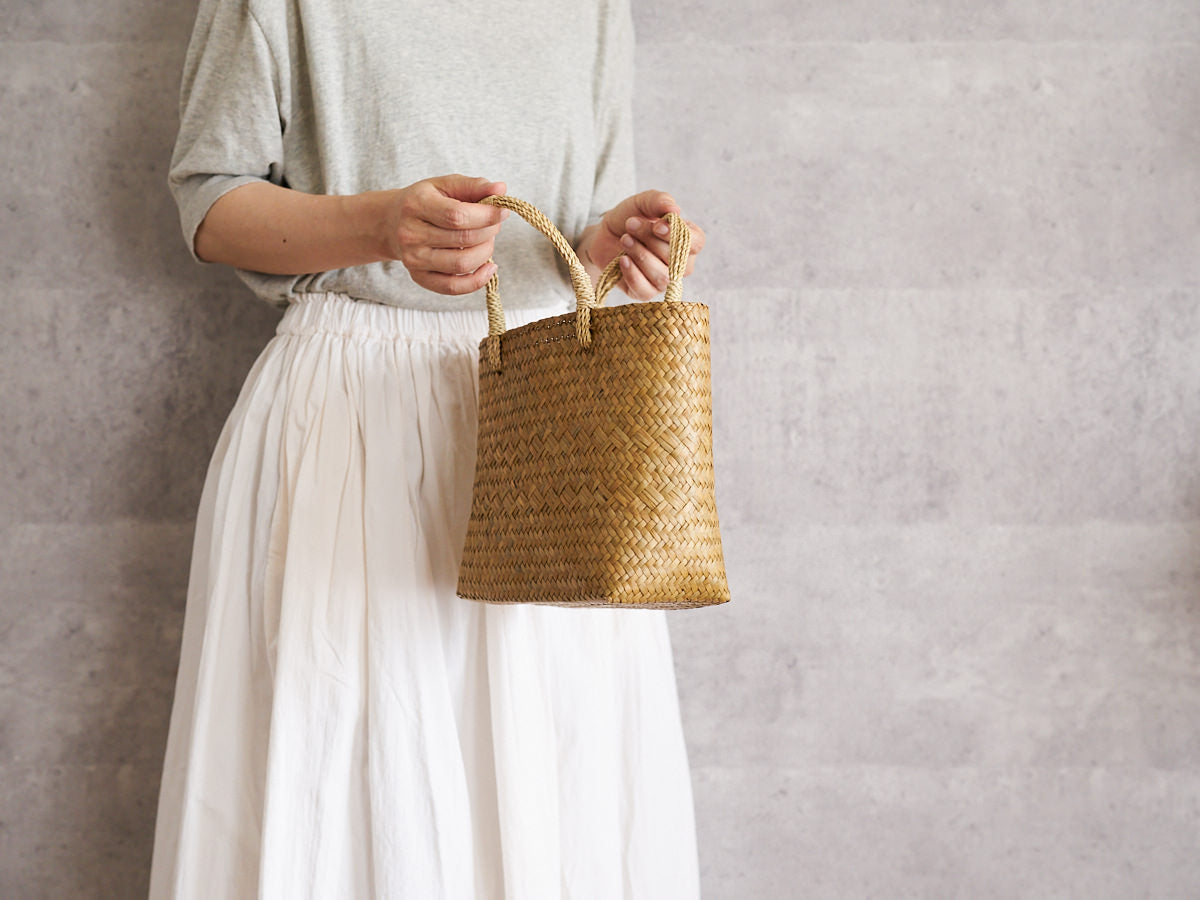 Basket Bag with Bundled Handles / Krajood Grass / THA 3115139