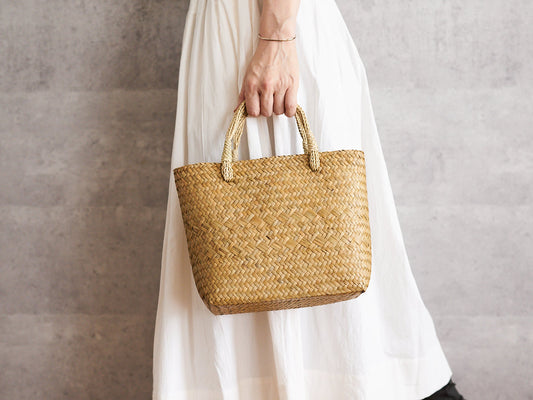 Basket Bag with Bundled Handles / Krajood Grass / THA 3115139