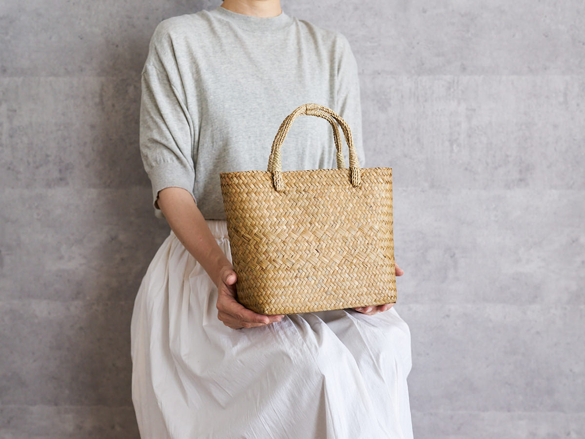 Basket Bag with Bundled Handles / Krajood Grass / THA 3115139