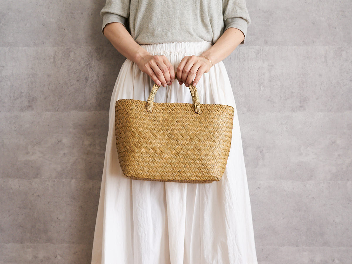 Basket Bag with Bundled Handles / Krajood Grass / THA 3115139