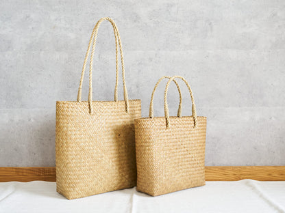 Slim Tote Basket Bag – Handheld & Shoulder / Krajood Grass / THA 3115140