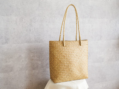 Slim Tote Basket Bag – Handheld & Shoulder / Krajood Grass / THA 3115140