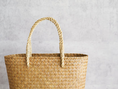 Slim Tote Basket Bag – Handheld & Shoulder / Krajood Grass / THA 3115140