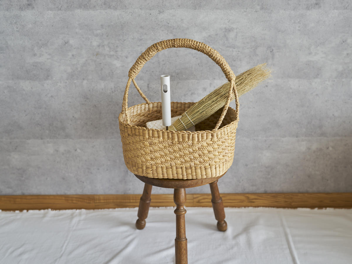 Oval Gondola Basket with Triple Braid / Water Hyacinth / THA 3115220
