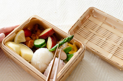 Lunch Box Small Types / White Bamboo / Kagoshima-JPN 321106