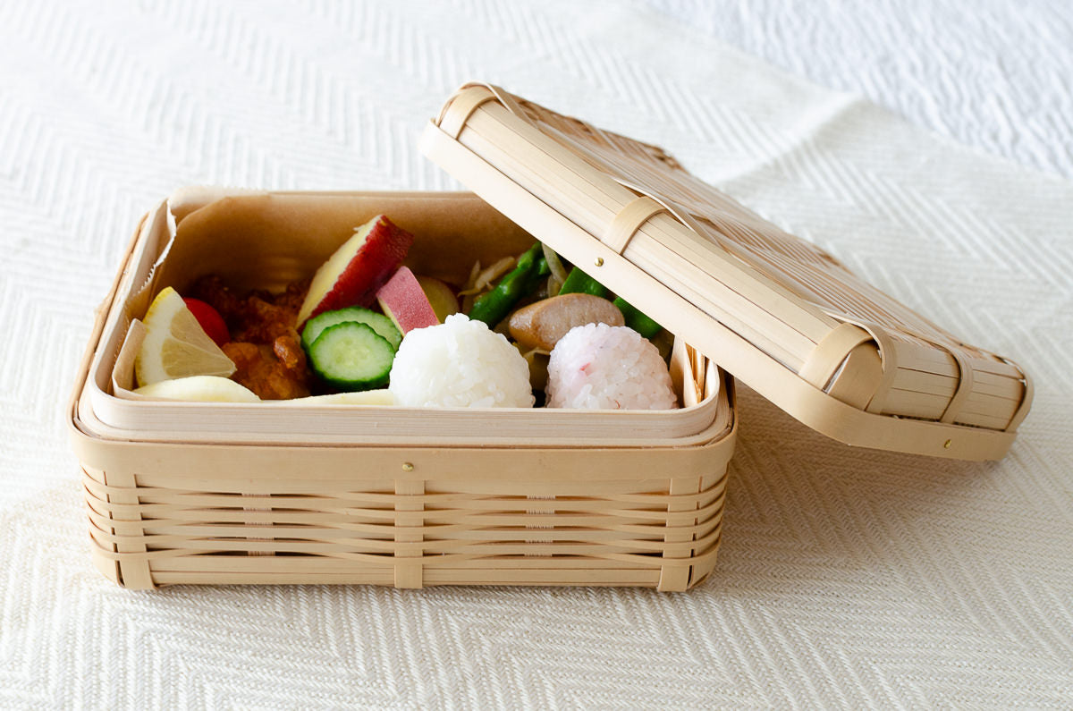 Lunch Box Small Types / White Bamboo / Kagoshima-JPN 321106