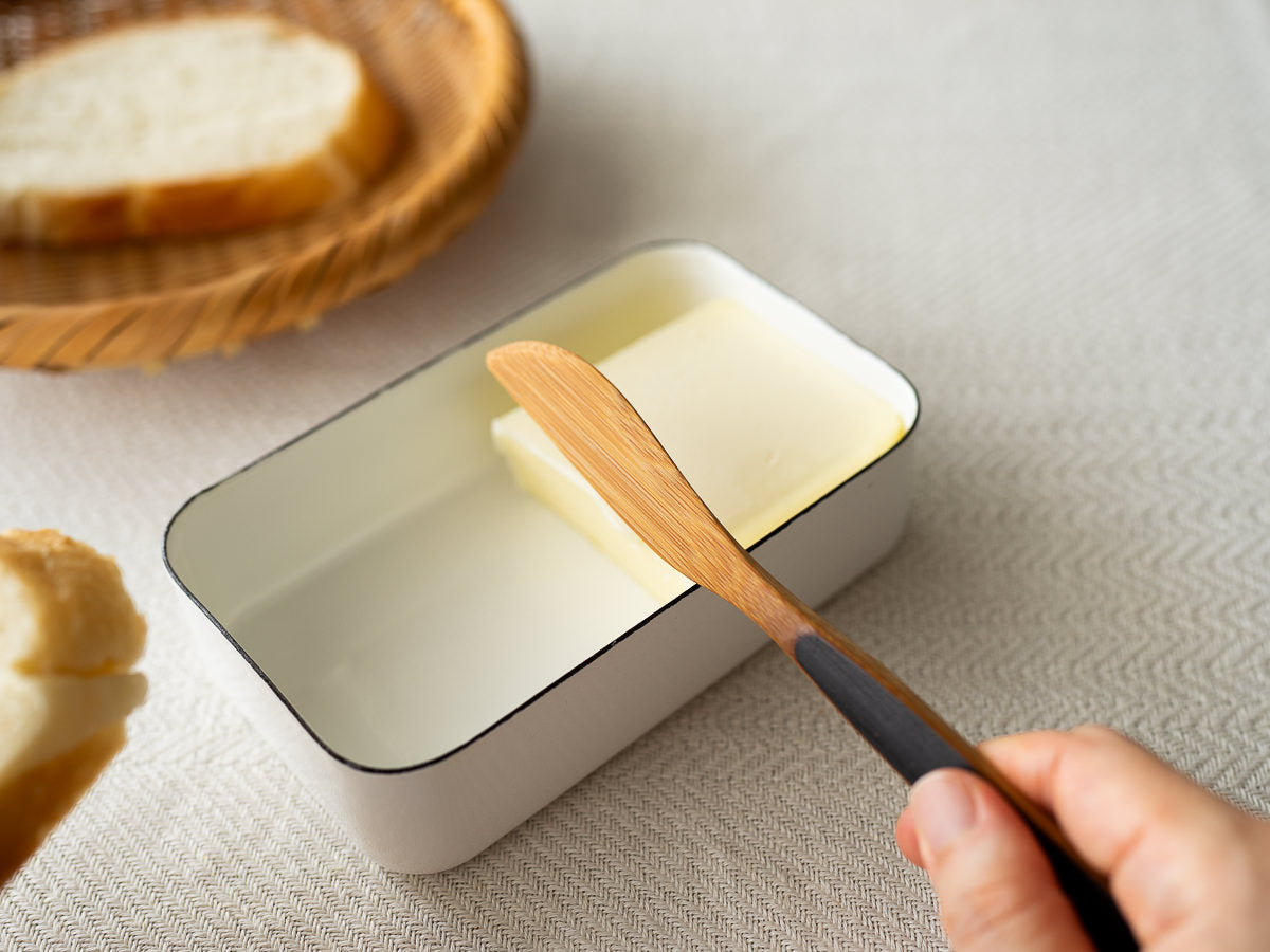 Butter Knife, Multipurpose Spatula / Smoked Bamboo / Kochi-JPN 321209