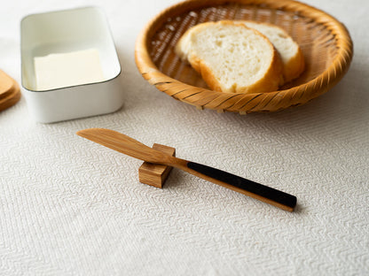 Butter Knife, Multipurpose Spatula / Smoked Bamboo / Kochi-JPN 321209