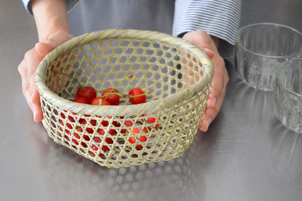 Beans Washing Basket / Shinodake Bamboo / Miyagi-JPN 330106