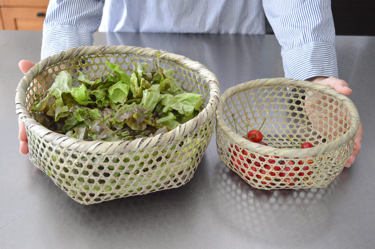 Beans Washing Basket / Shinodake Bamboo / Miyagi-JPN 330106