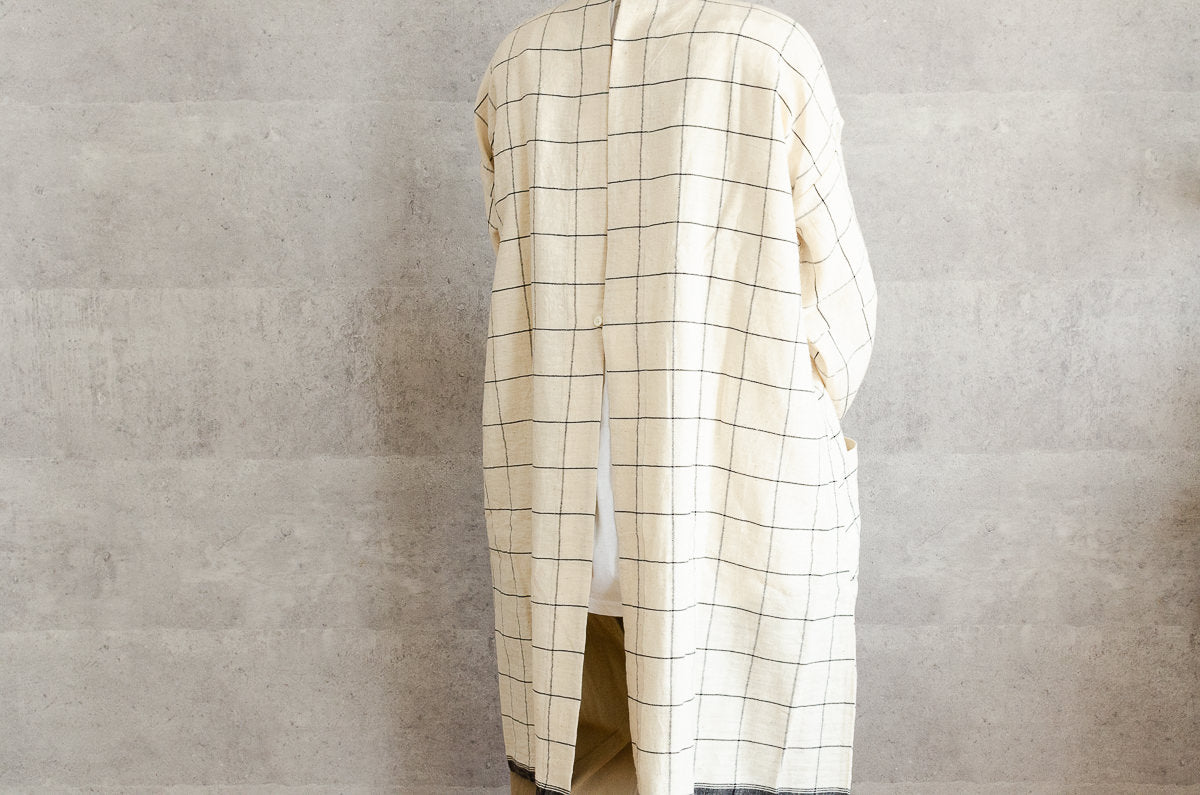 インド/カディコットン　カバーエプロン　Tattersall　330914-1