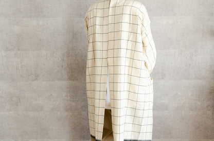インド/カディコットン　カバーエプロン　Tattersall　330914-1