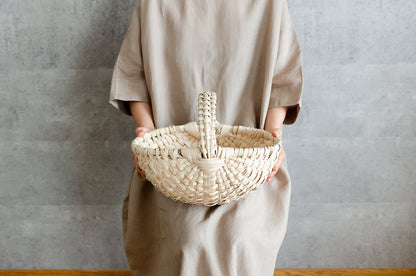 Oval Basket with Handle / Hazel / POL 340229