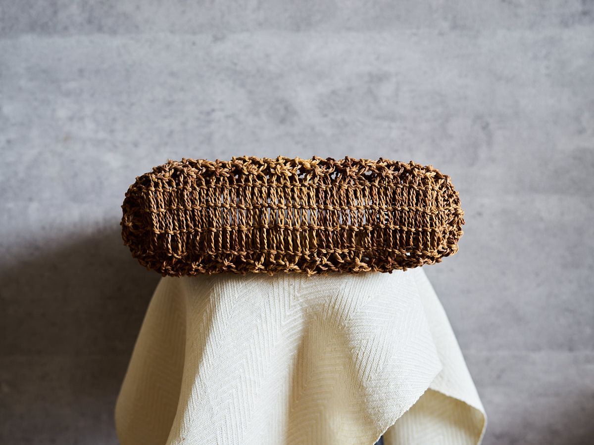 Macramé-Style Tote Basket / Linden Bark / Yamagata-JPN 340502