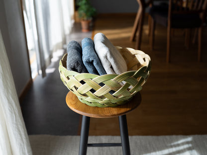 Sasara Open Weave Basket – Smaller / Madake Bamboo / Kanagawa-JPN 430111
