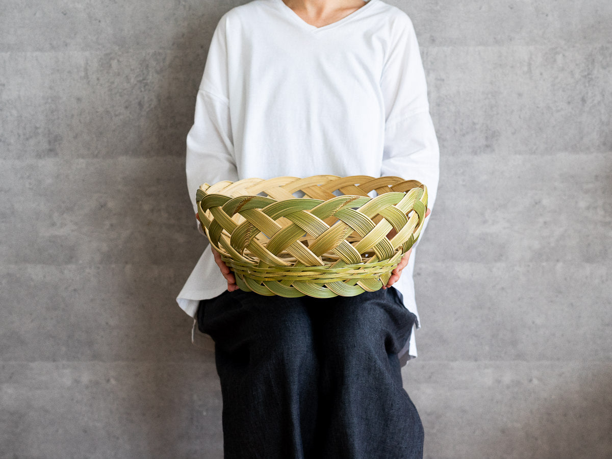 Sasara Open Weave Basket – Medium / Madake Bamboo / Kanagawa-JPN 430112-1