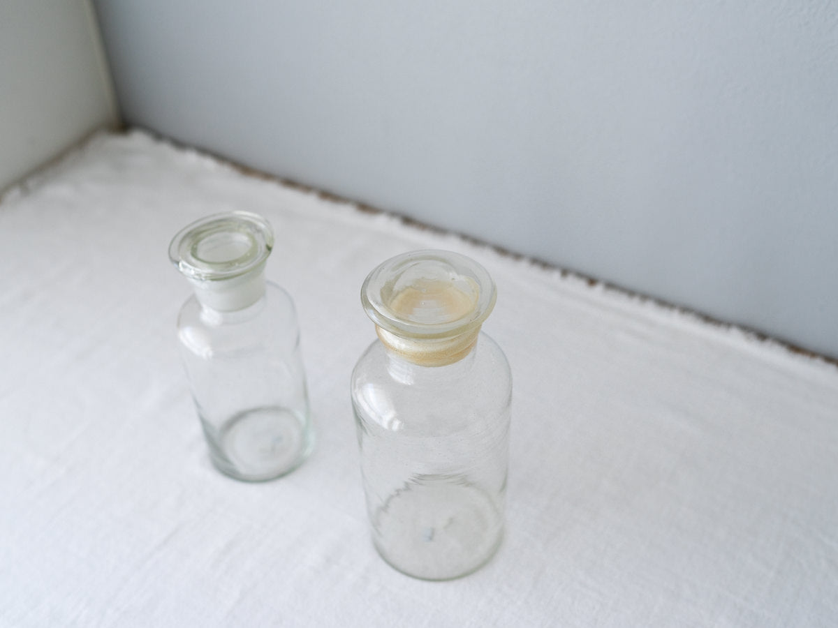 Antique – Glass Medicine Bottle / Small & Large 2 Sizes 750416