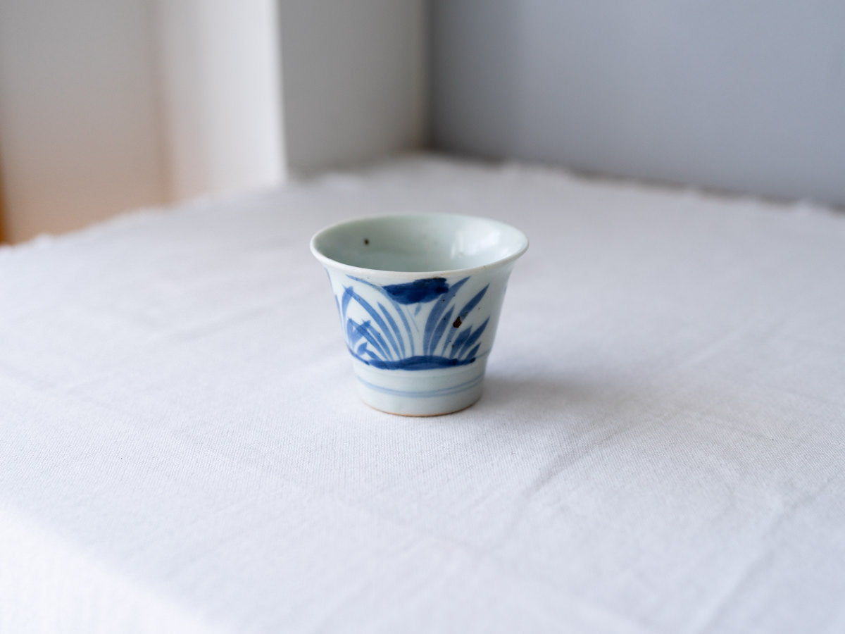 Antique – Sobachoko Cup / Canton Bowl Shape / Irises Design 750432-1