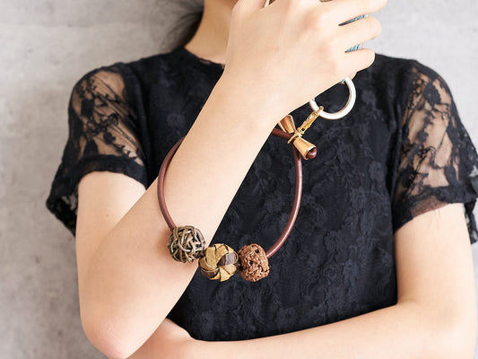 Smartphone Short Strap / Akebi, Walnut & Grapevine / Yamagata-JPN 311436
