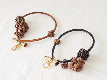 Smartphone Short Strap with Double Grapevine Rings / Akebi & Grapevine / Yamagata-JPN 311450