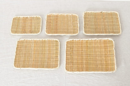 Rectangular Plate “Kaku Bon-zaru” Small Sizes / Bamboo / Niigata-JPN 650102
