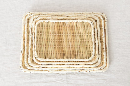 Rectangular Plate “Kaku Bon-zaru” Small Sizes / Bamboo / Niigata-JPN 650102